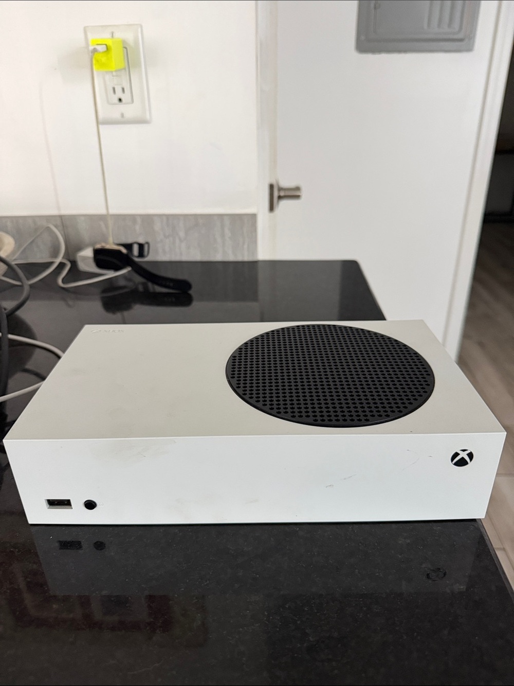 Microsoft Xbox Series S Compact White Console with Black Vent